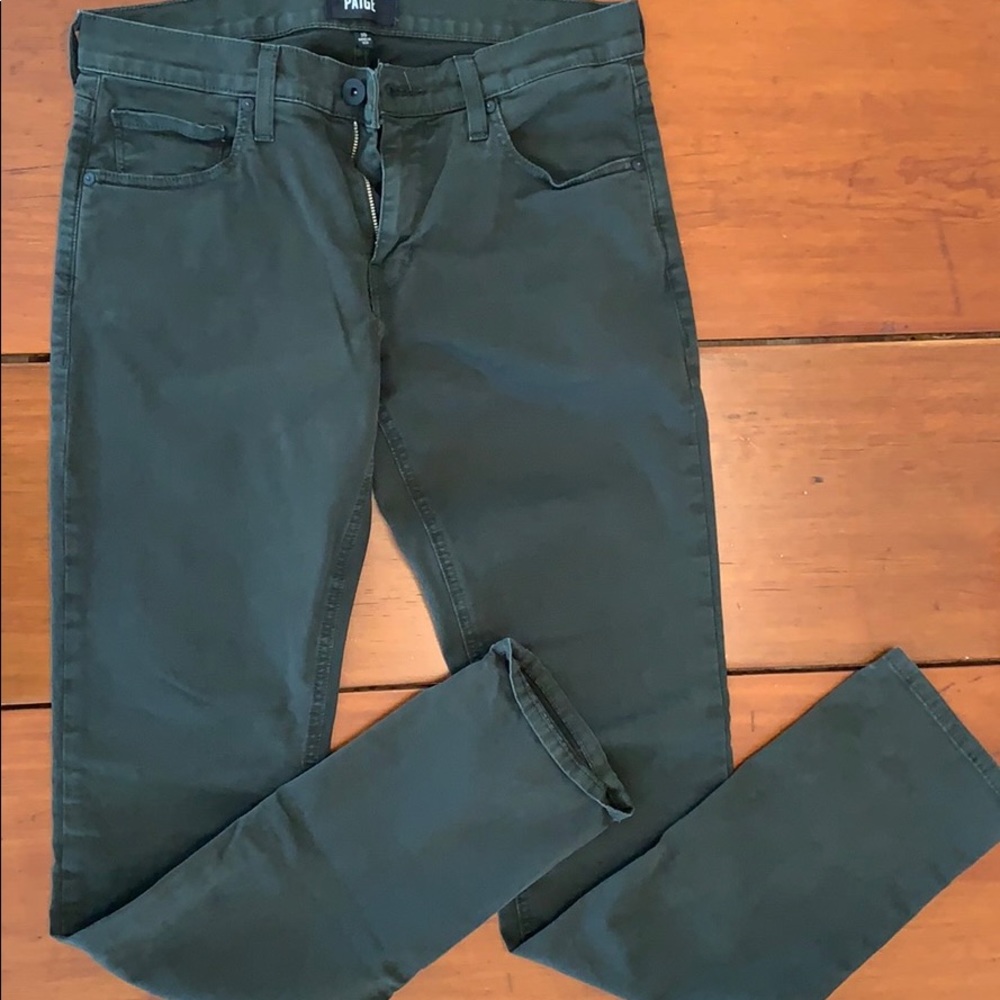 Paige Olive Green Jeans